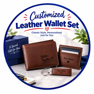 Leather Wallet Set